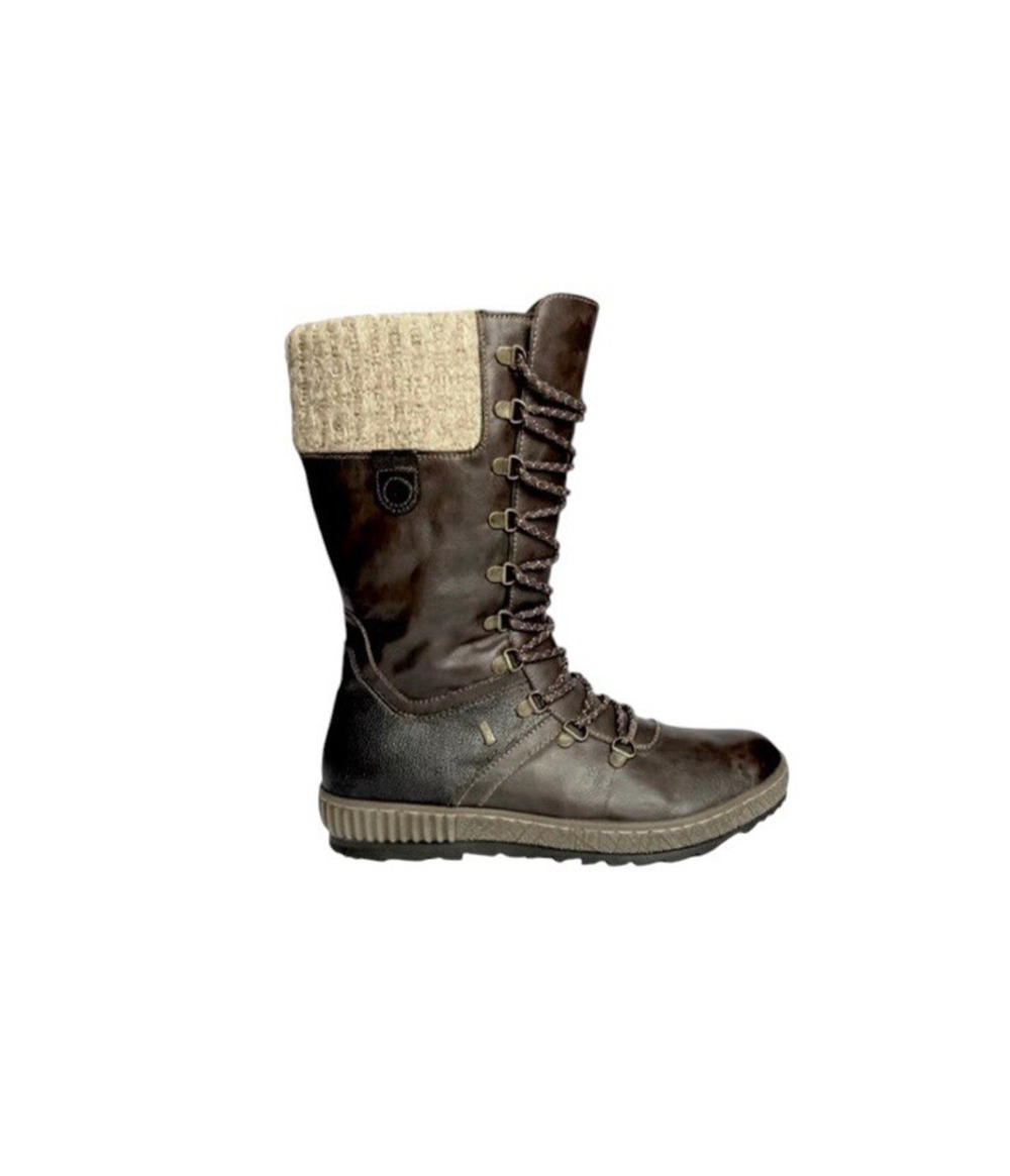 SPRING STEP Chibero Size 42/US 11 Dark Brown Tall Water-Resistant Zip Boots NWT
